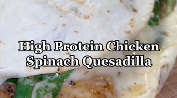 TikTok High Protein Chicken Spinach Quesadilla Recipe | Elijah's Xtreme