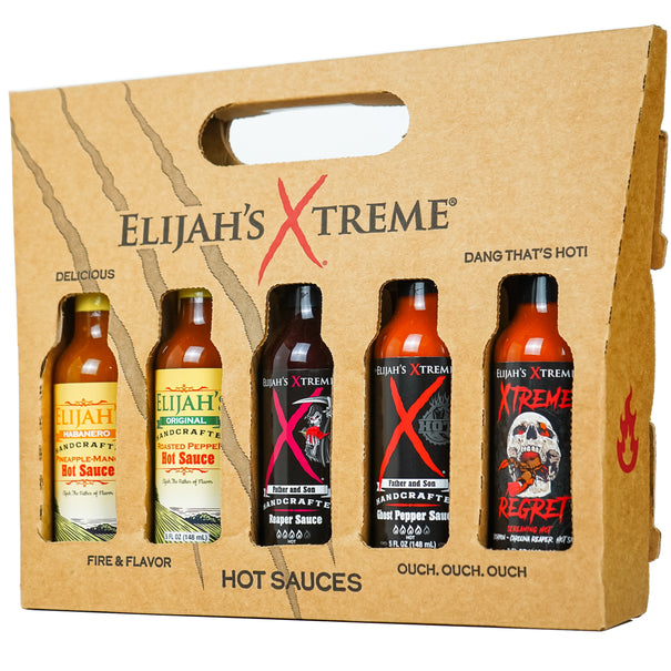 Hot Sauce Variety Pack (5 Bottles) Hot Sauce Elijah's Xtreme