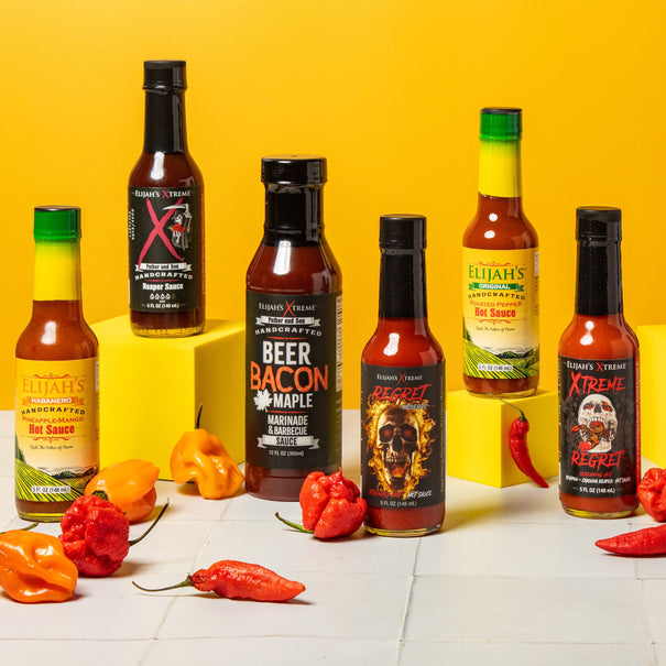 The Entire Sauce Collection Hot Sauce Elijah's Xtreme