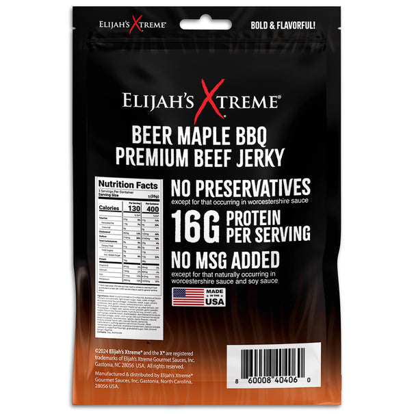 Elijah’s Xtreme Beef Jerky Bulk Trio - 6 bags of Each Flavor, 18 bags total (3lbs) Beef Jerky Elijah's Xtreme