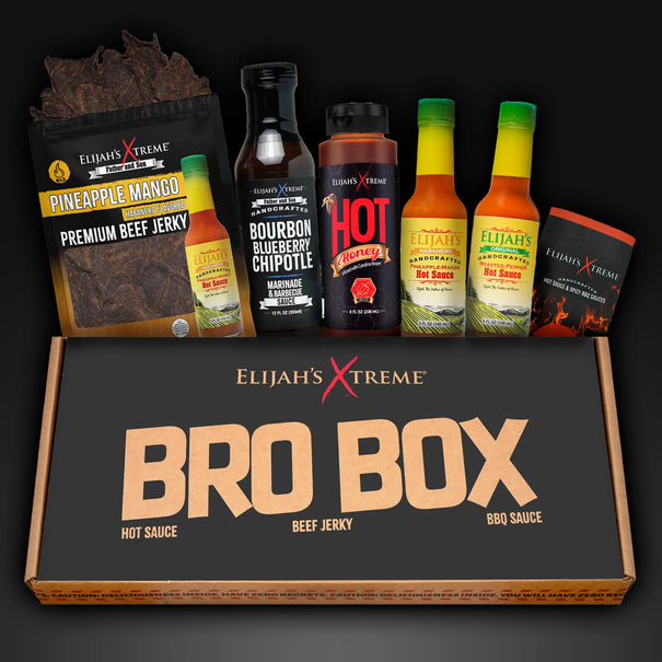 Sweet Heat Bro Box Ultimate Hot Sauce Gift Set Gift Box Elijah's Xtreme
