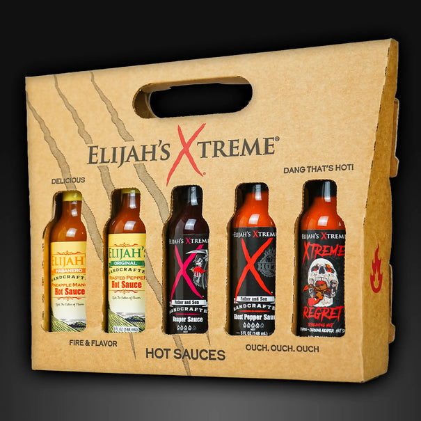 Hot Sauce Variety Pack (5 Bottles) Hot Sauce Elijah's Xtreme