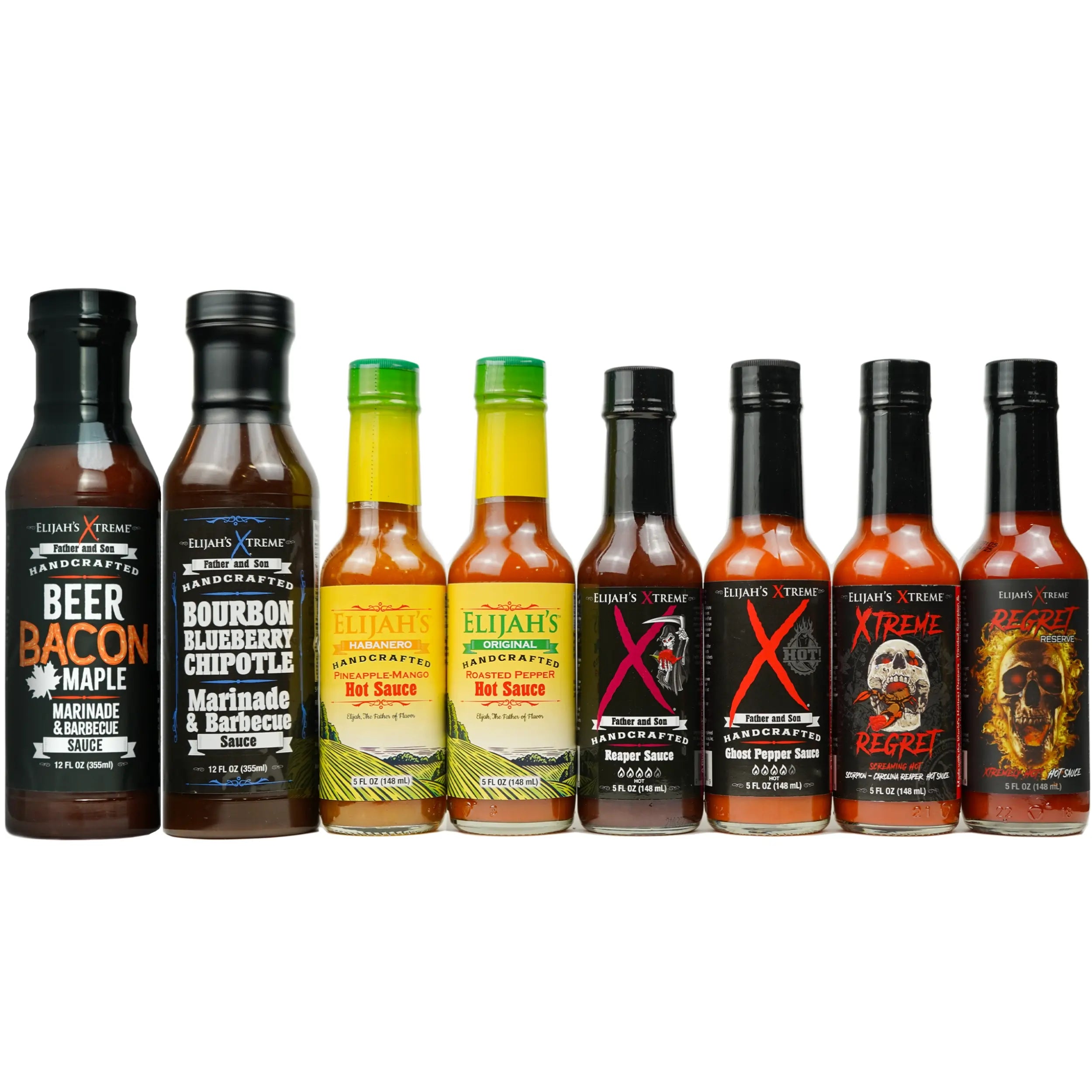 The Entire Sauce Collection Hot Sauce Elijah's Xtreme