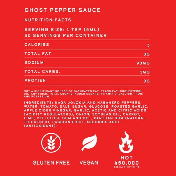 10 Year Anniversary Ghost Pepper Hot Sauce Hot Sauce Elijah's Xtreme