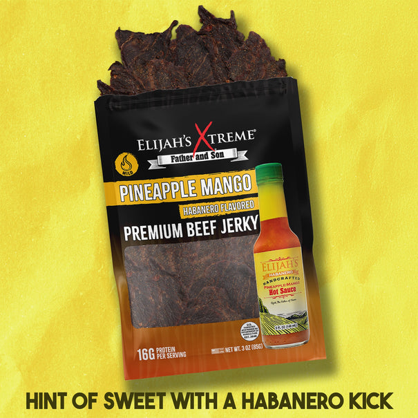 Elijah’s Xtreme Beef Jerky Bulk Trio - 6 bags of Each Flavor, 18 bags total (3lbs) Beef Jerky Elijah's Xtreme