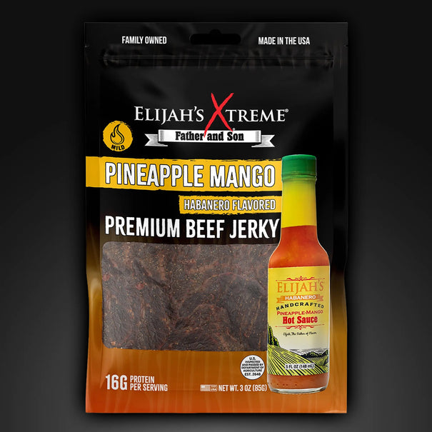 Pineapple-Mango Habanero Beef Jerky Beef Jerky Elijah's Xtreme