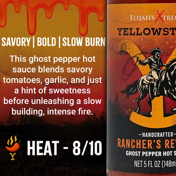 Ranchers Revenge (Ghost Pepper) Hot Sauce Elijah's Xtreme