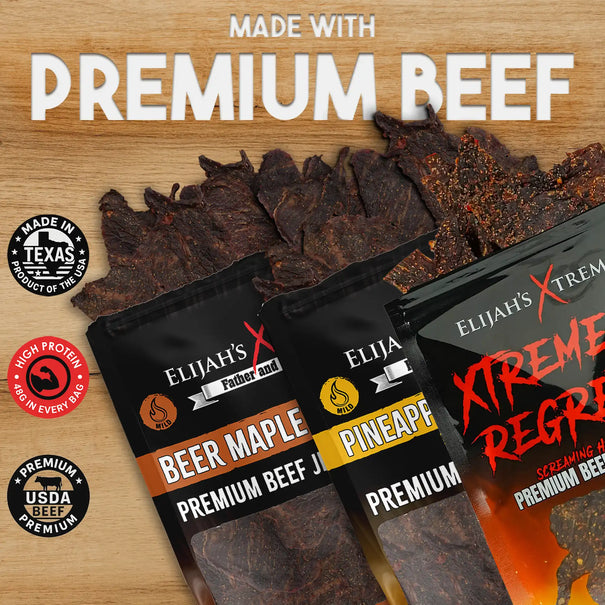 Beef Jerky Trio Pack Beef Jerky Elijah's Xtreme