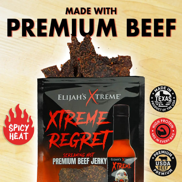 Xtreme Regret Spicy Beef Jerky Beef Jerky Elijah's Xtreme