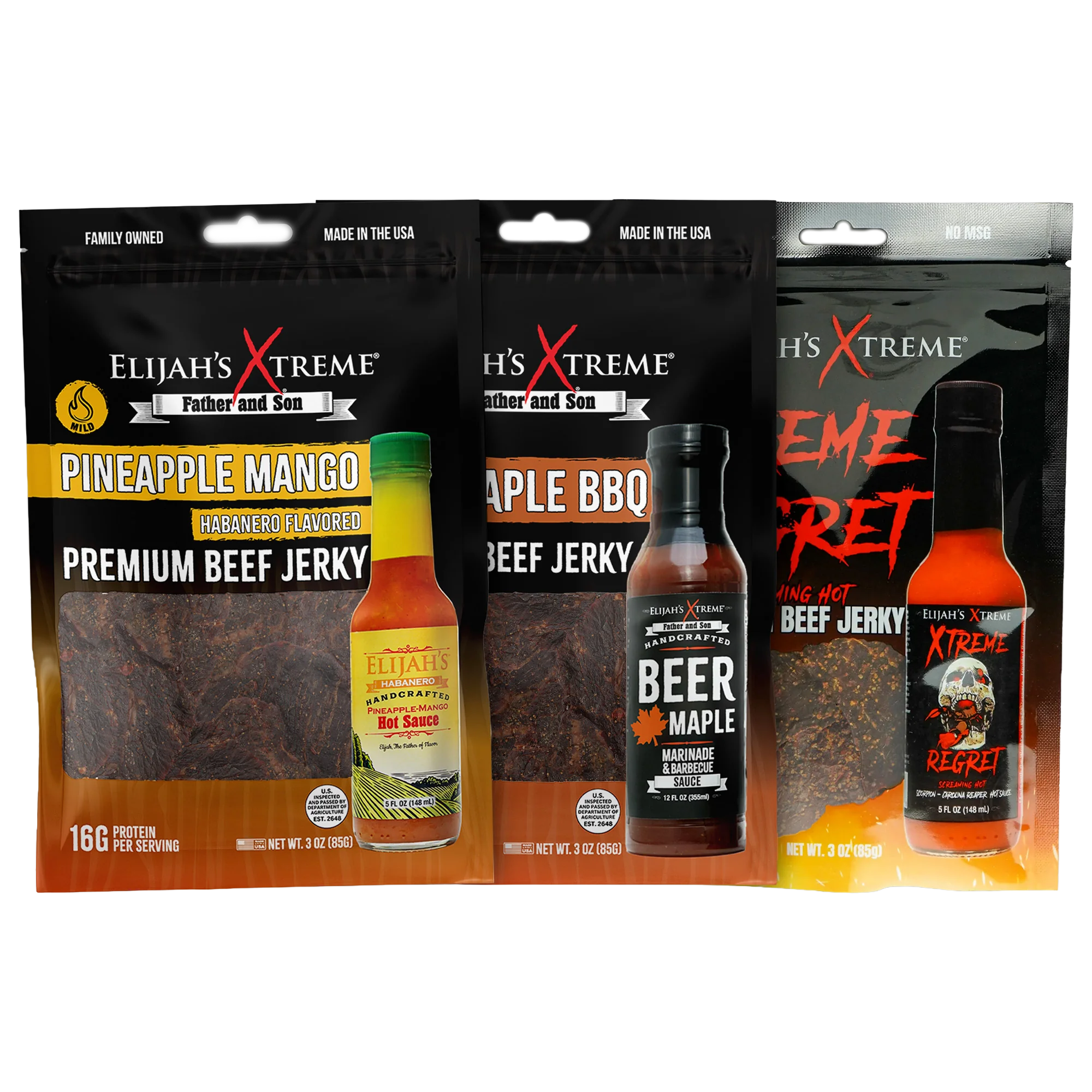 Beef Jerky Variety Pack | Spicy Beef Jerky | High Protein