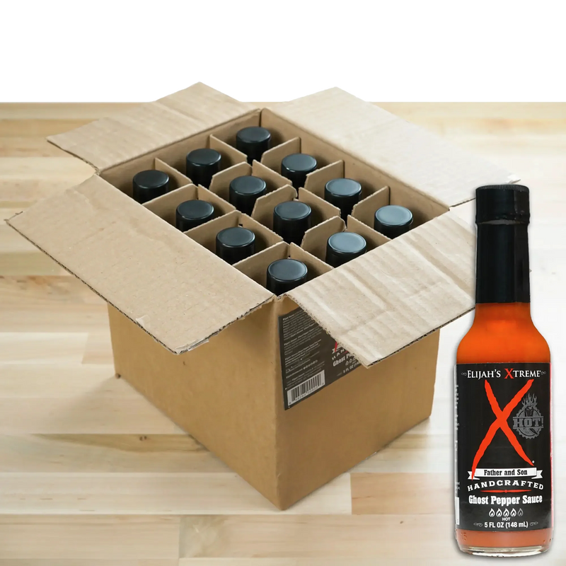 Ghost Pepper Hot Sauce (12 pk Case) Hot Sauce Elijah's Xtreme