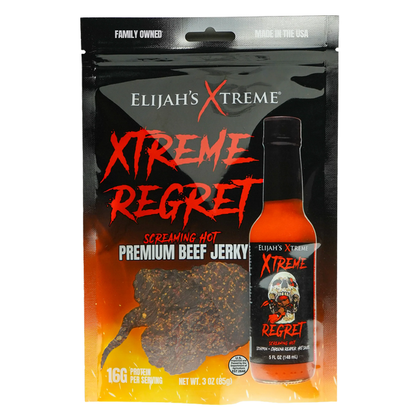 Xtreme Regret Spicy Beef Jerky Beef Jerky Elijah's Xtreme