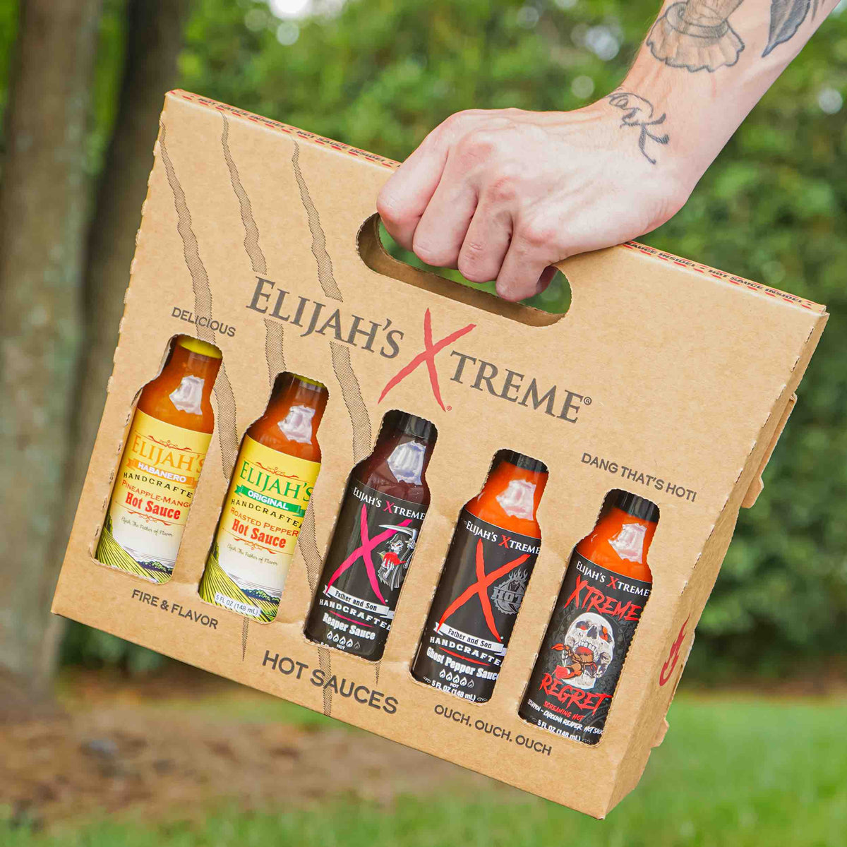Hot Sauce Challenge Set Variety Pack (5 Bottles) Elijah's Xtreme®