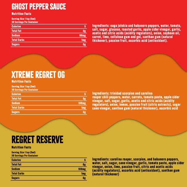 The Entire Sauce Collection + Xtreme Regret Jerky Elijah's Xtreme