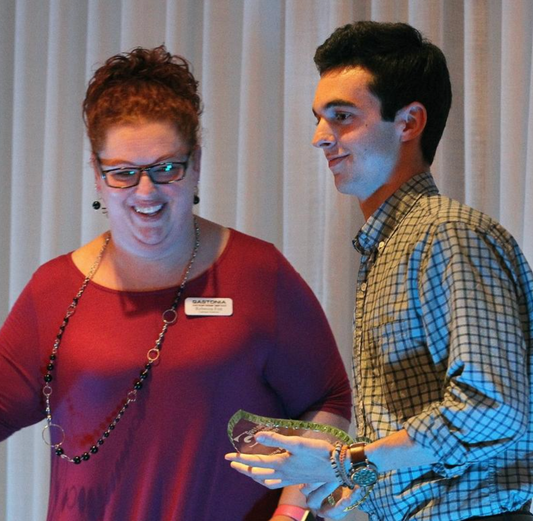 Elijah's Xtreme winning an award at Gaston Chamber