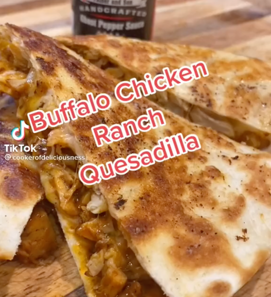 Buffalo Ranch Chicken Quesadillas