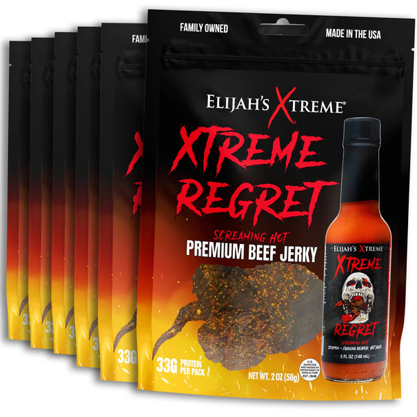 Xtreme Regret Spicy Beef Jerky (6 Bags)