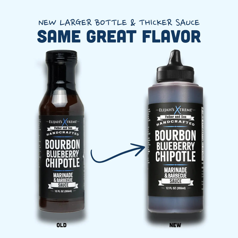 Bourbon Blueberry Chipotle BBQ Sauce & Marinade Elijah's Xtreme