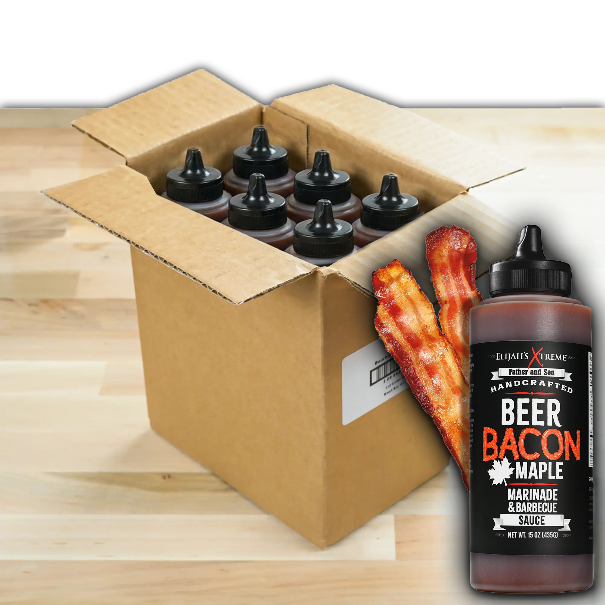 Beer Bacon Maple BBQ Sauce (6 pk Case)