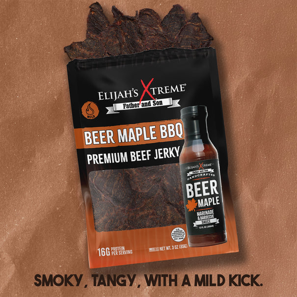 Beer Maple BBQ Beef Jerky