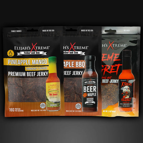 Beef Jerky Trio Pack Beef Jerky Elijah's Xtreme