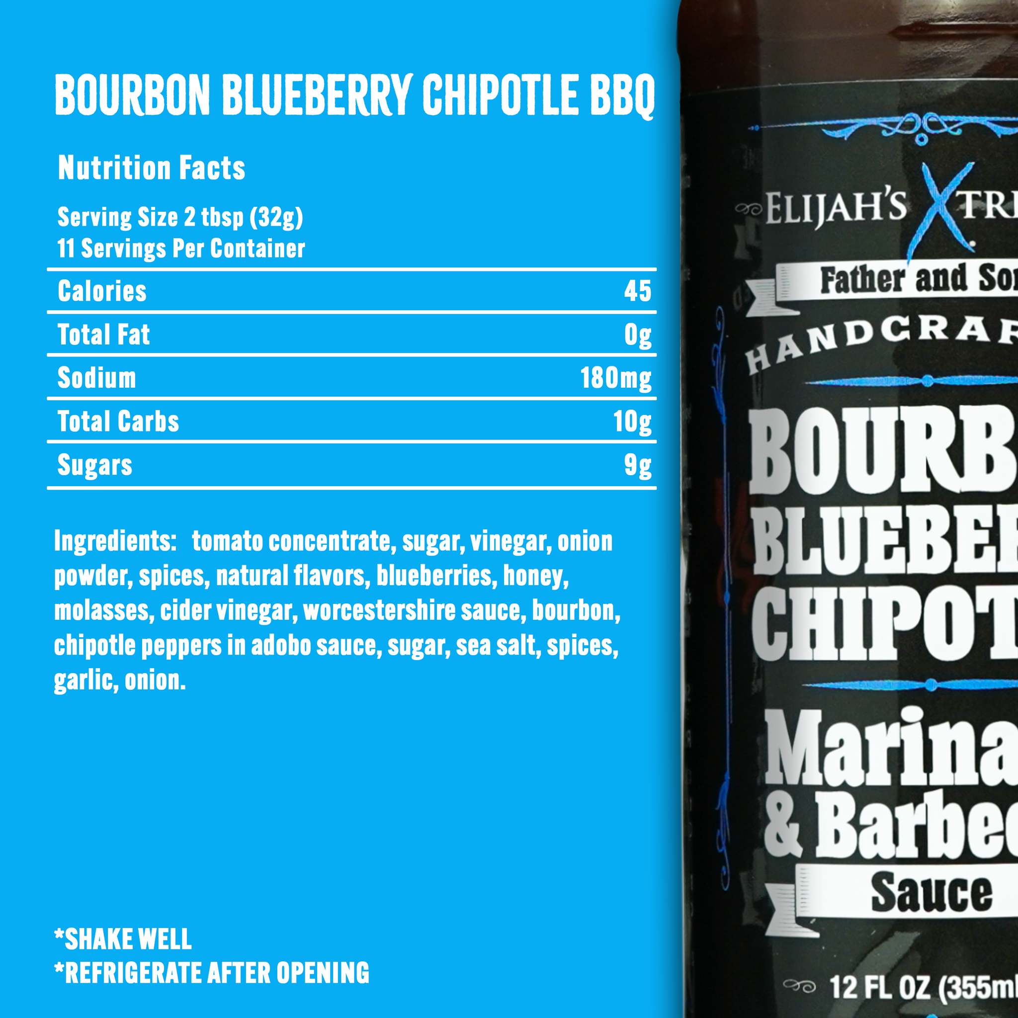 BOURBON INFUSED BLUEBERRY CHIPOTLE BBQ