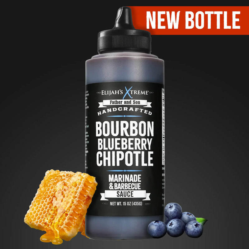 Bourbon Blueberry Chipotle BBQ Sauce & Marinade Elijah's Xtreme