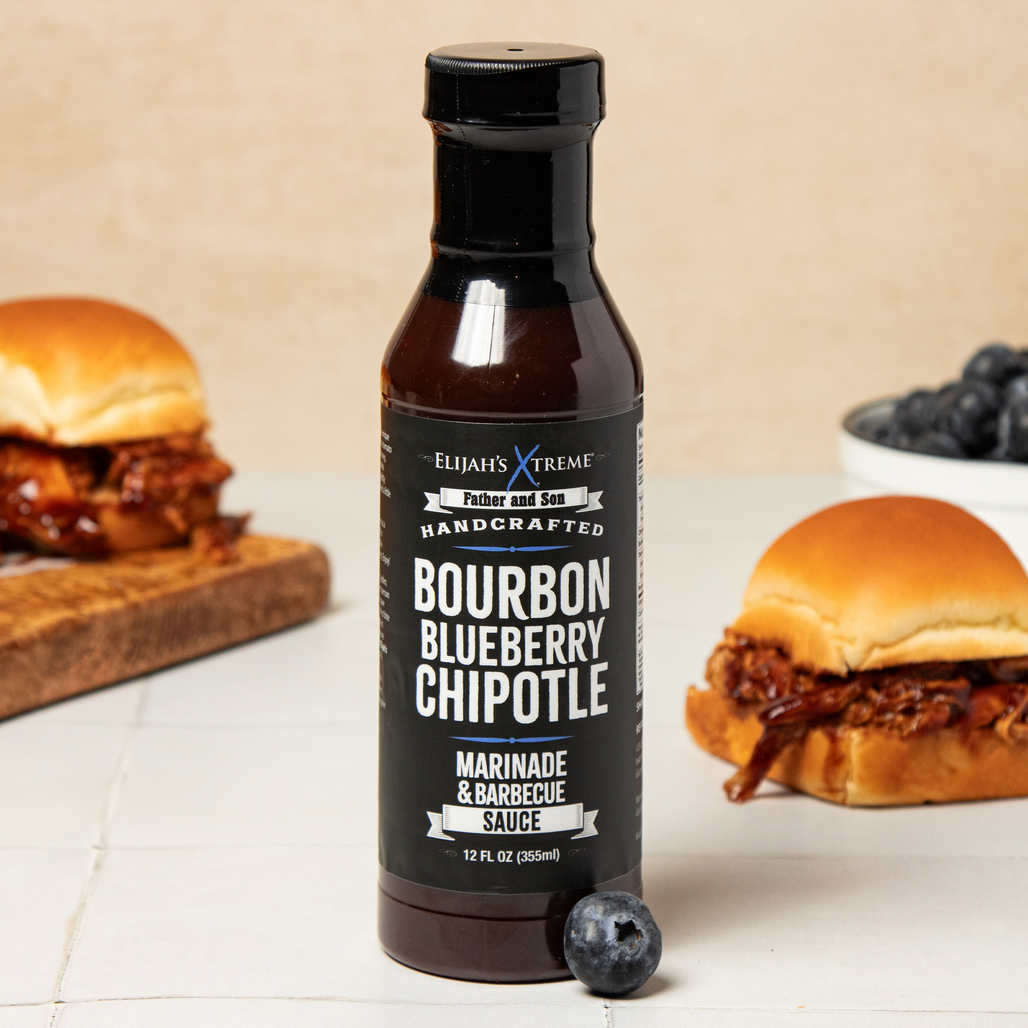 Bourbon Blueberry Chipotle BBQ Sauce (6 pk Case)