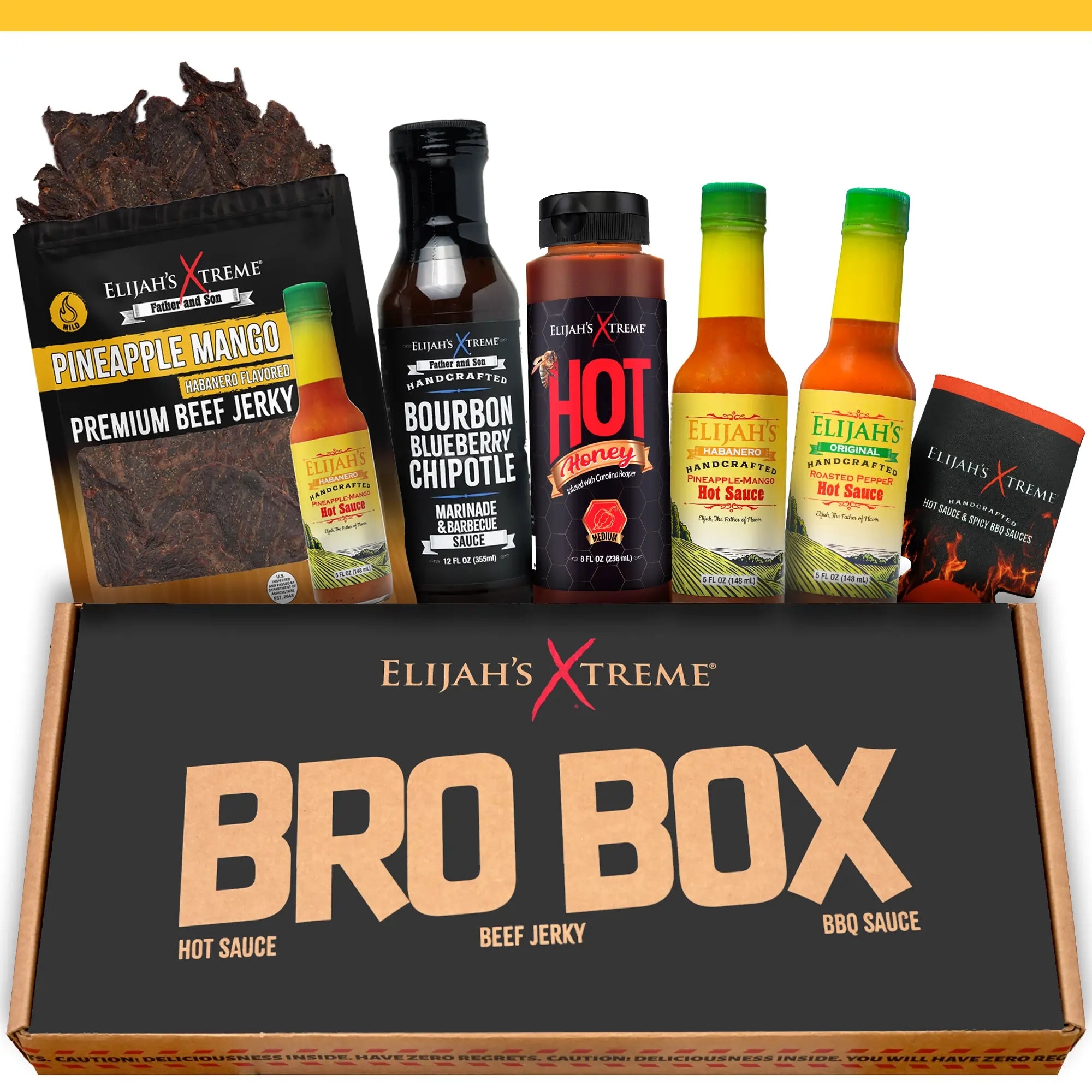 Sweet Heat Bro Box Ultimate Hot Sauce Gift Set Gift Box Elijah's Xtreme Sweet Heat