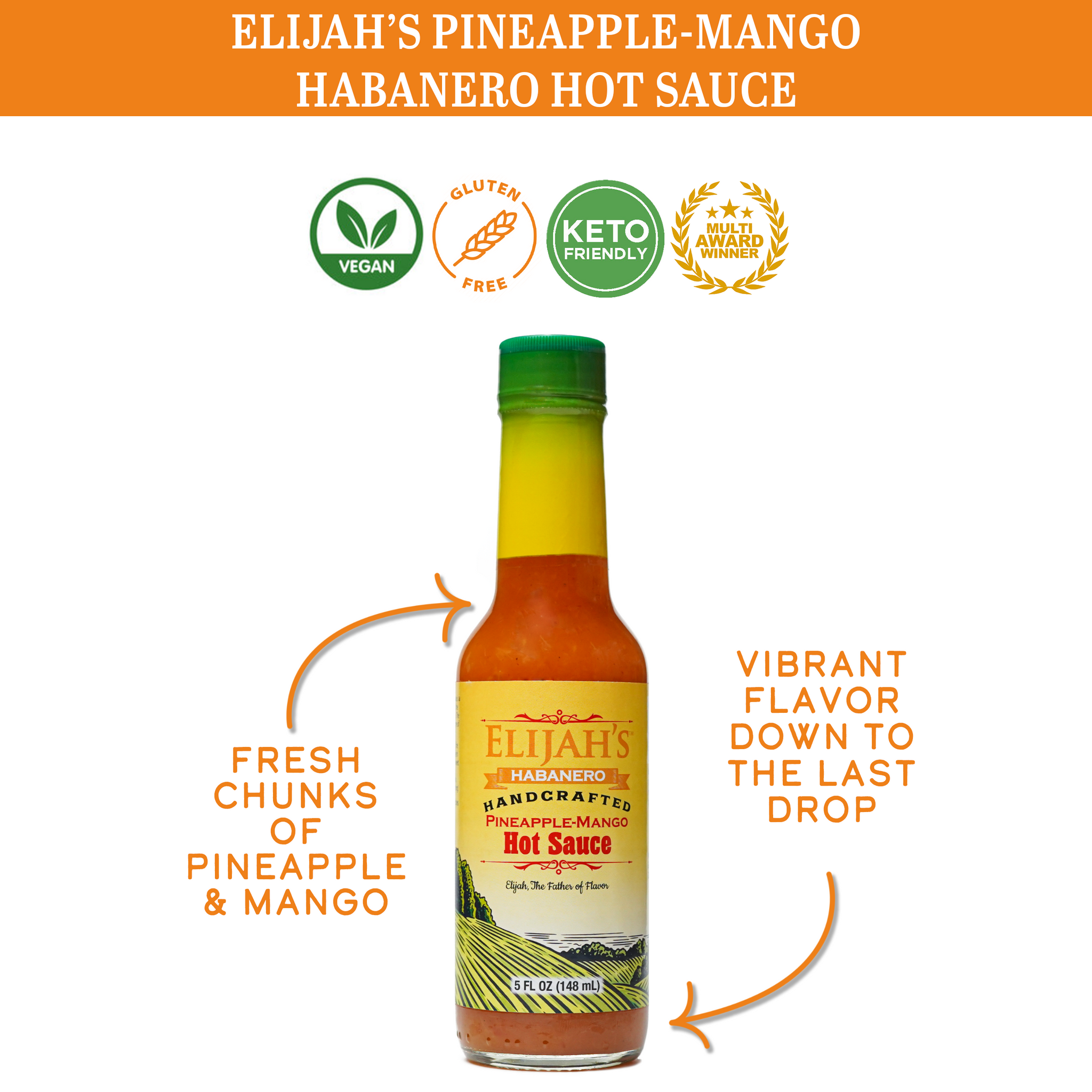 Pineapple-Mango Habanero Hot Sauce Hot Sauce Elijah's Xtreme