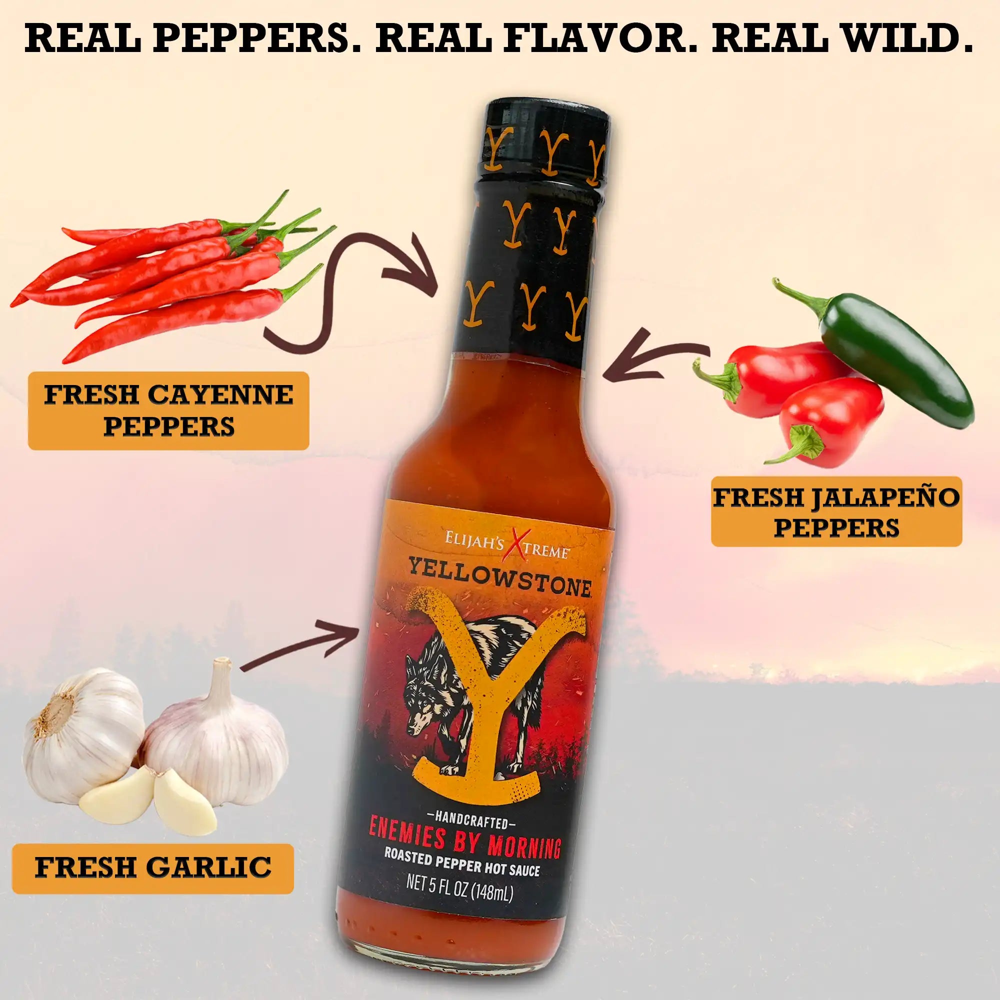 Enemies by Morning (Roasted Jalapeño) Hot Sauce Elijah's Xtreme