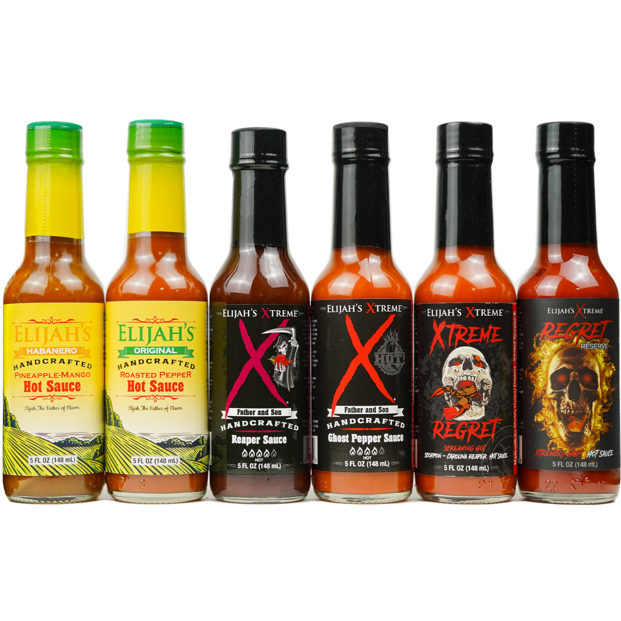 Ultimate Hot Sauce Collection - 6 Mild to SUPER Hot Sauces
