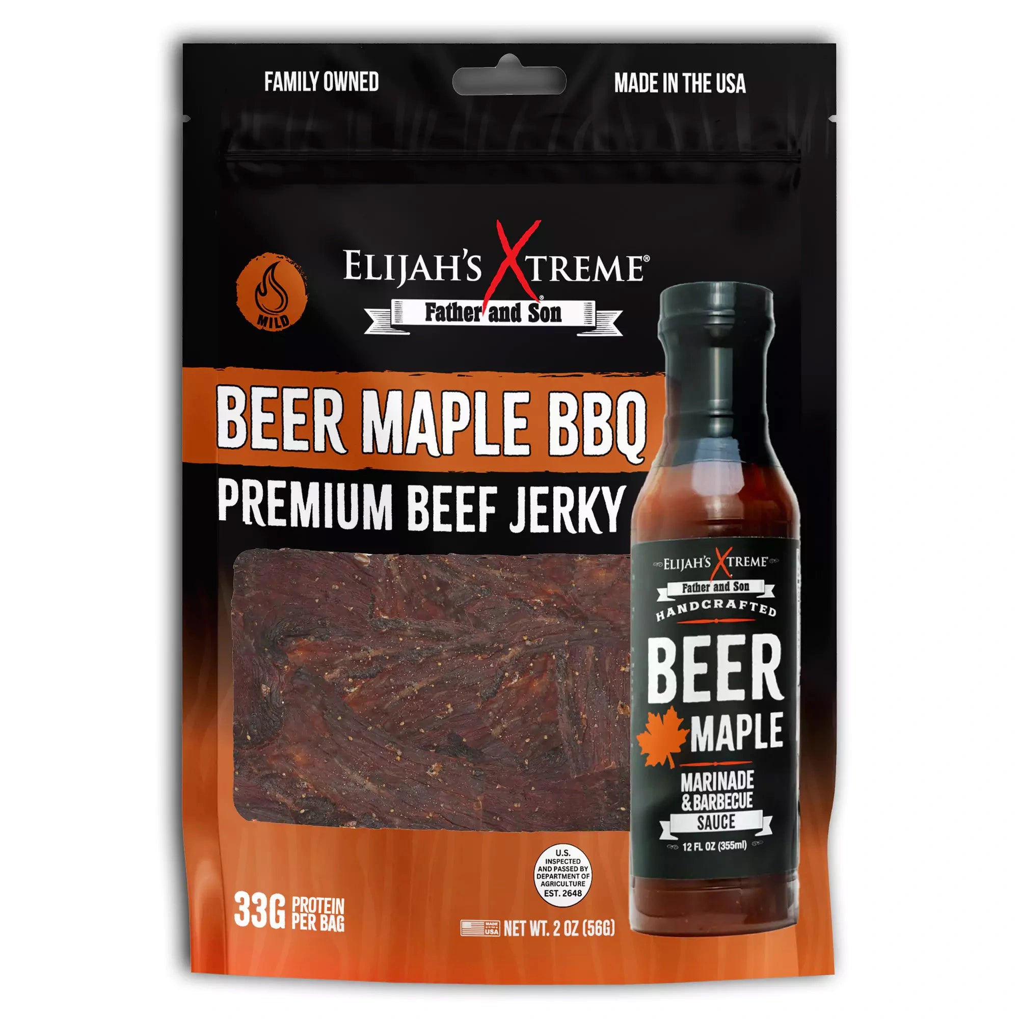 Beer Maple BBQ Beef Jerky