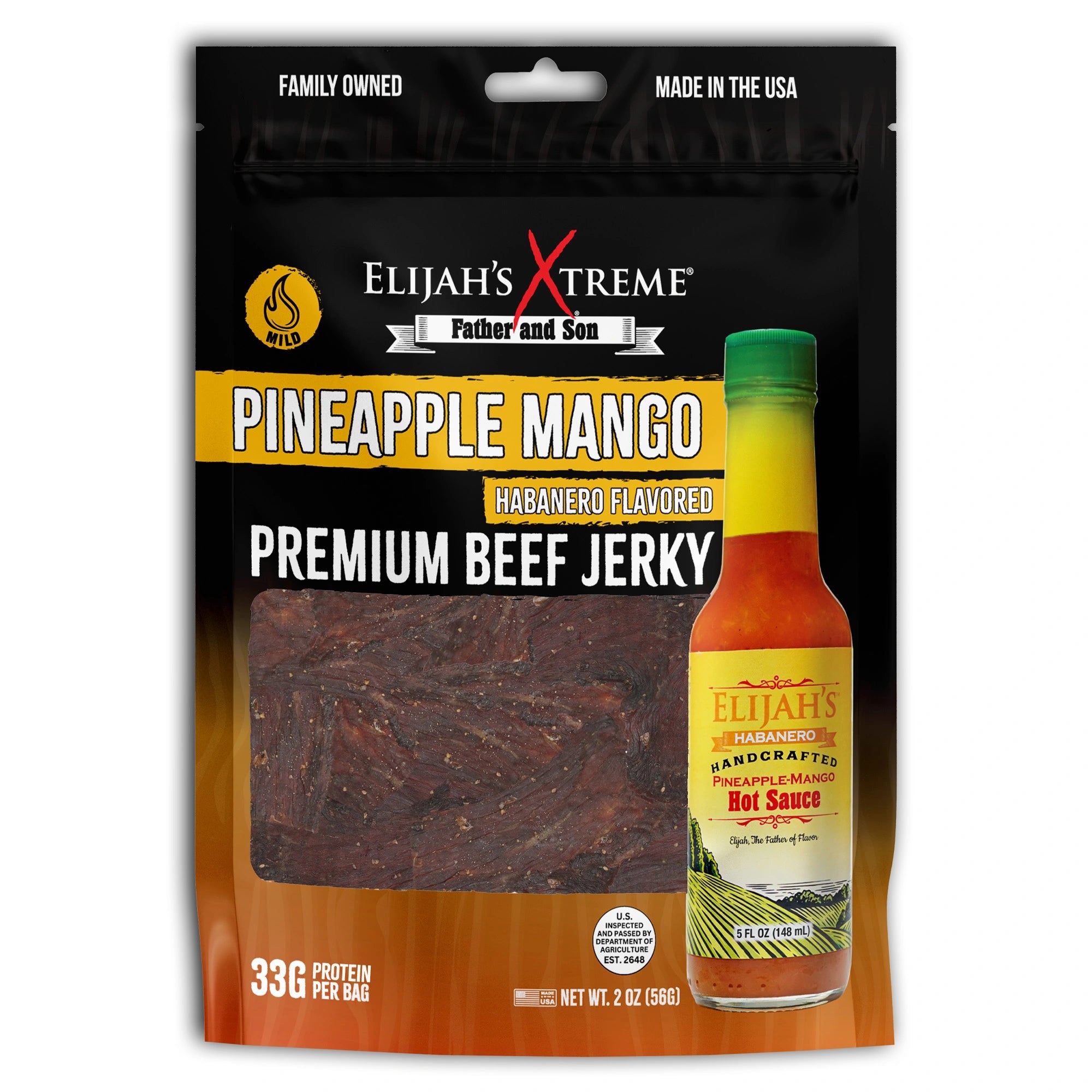 Pineapple-Mango Habanero Beef Jerky