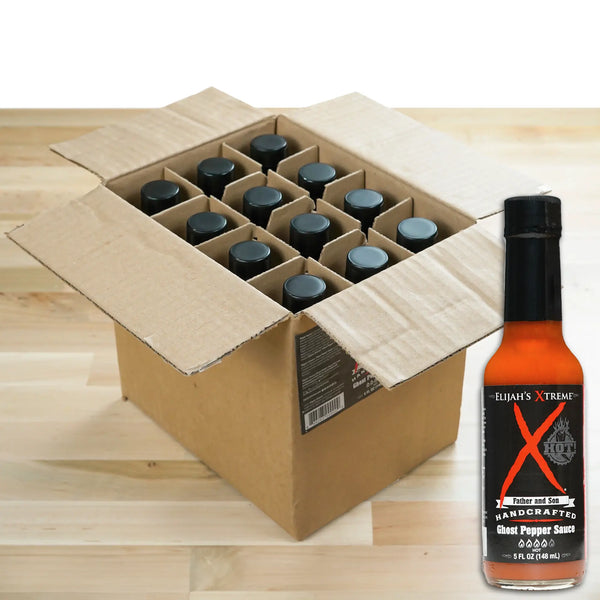 Ghost Pepper Hot Sauce (12 pk Case) Hot Sauce Elijah's Xtreme