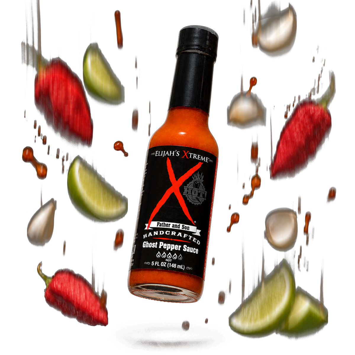 Elijah's Xtreme hot sauce bottle