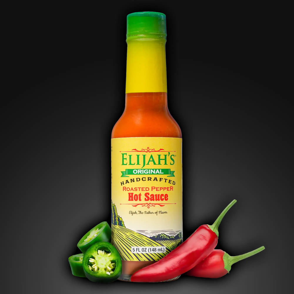 Roasted Cayenne & Jalapeño Pepper Sauce Hot Sauce Elijah's Xtreme