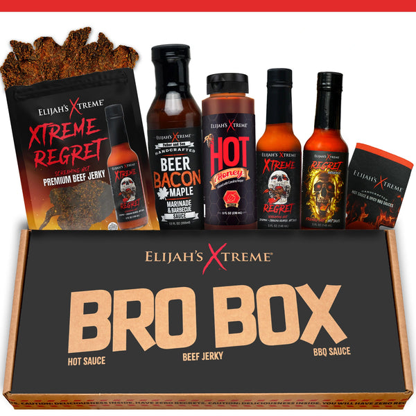 Xtreme Spicy Bro Box Ultimate Hot Sauce Gift Set Gift Box Elijah's Xtreme