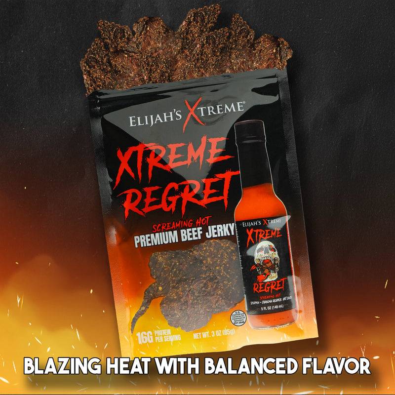 Elijah’s Xtreme Beef Jerky Bulk Trio - 6 bags of Each Flavor, 18 bags total (3lbs) Beef Jerky Elijah's Xtreme