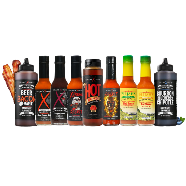 The Entire Sauce Collection Hot Sauce Elijah's Xtreme