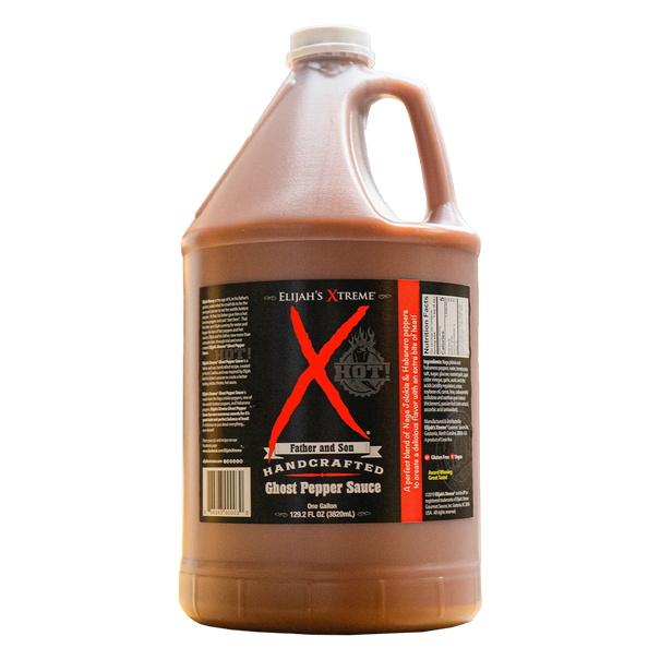 Ghost Pepper Hot Sauce Gallon (128oz) Hot Sauce Elijah's Xtreme