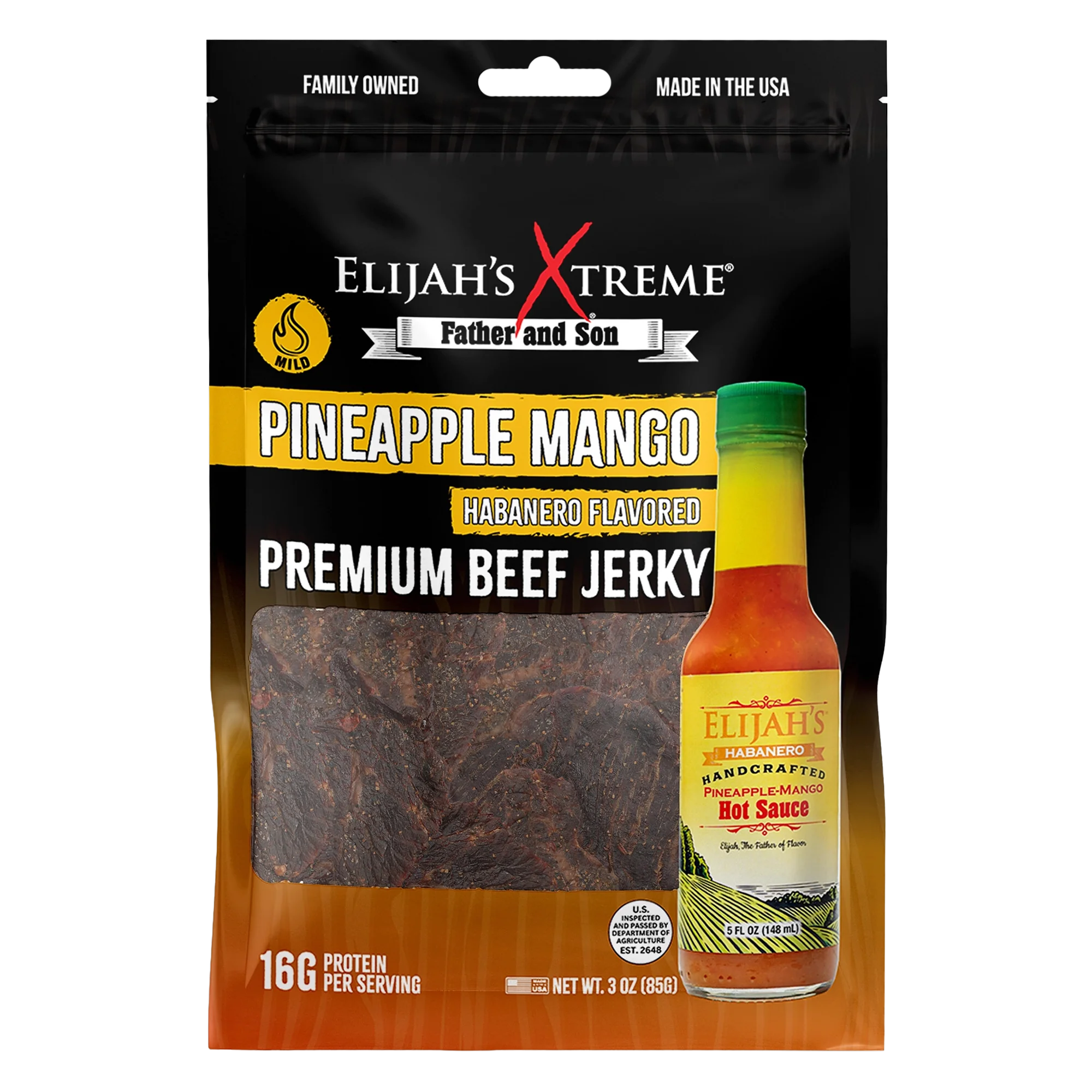 Pineapple-Mango Habanero Beef Jerky