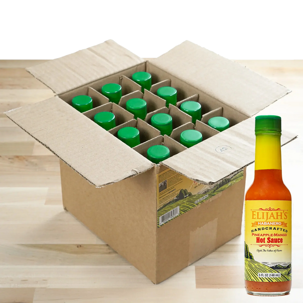 Pineapple Mango Habanero Hot Sauce (12 pk Case) Hot Sauce Elijah's Xtreme