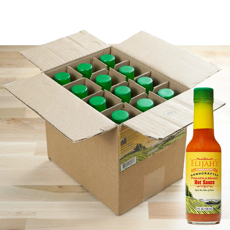 Pineapple Mango Habanero Hot Sauce (12 pk Case) Hot Sauce Elijah's Xtreme
