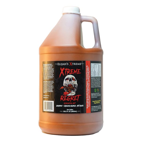 Xtreme Regret Hot Sauce Gallon (128oz) Hot Sauce Elijah's Xtreme