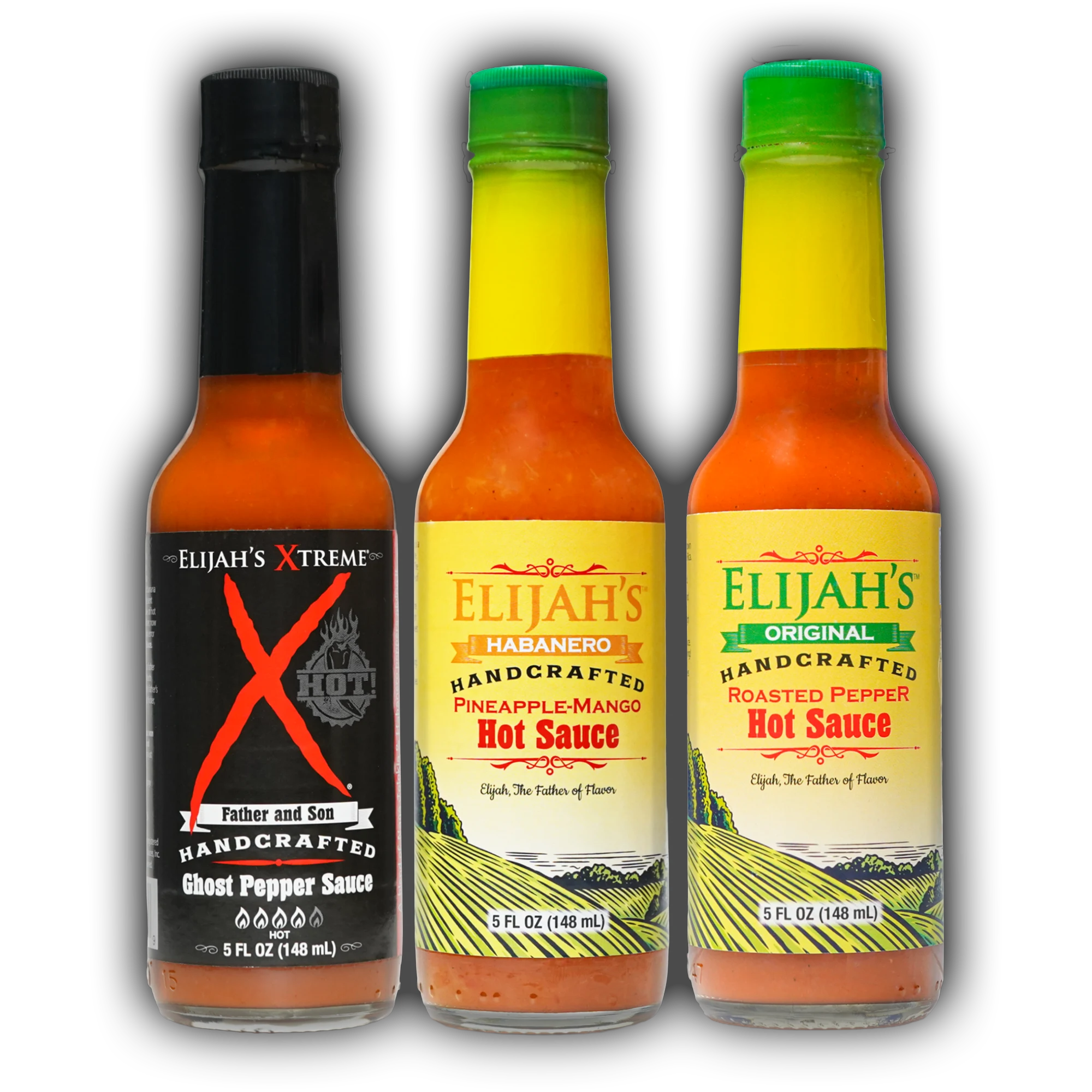 Mild & Hot Trio Hot Sauce Set
