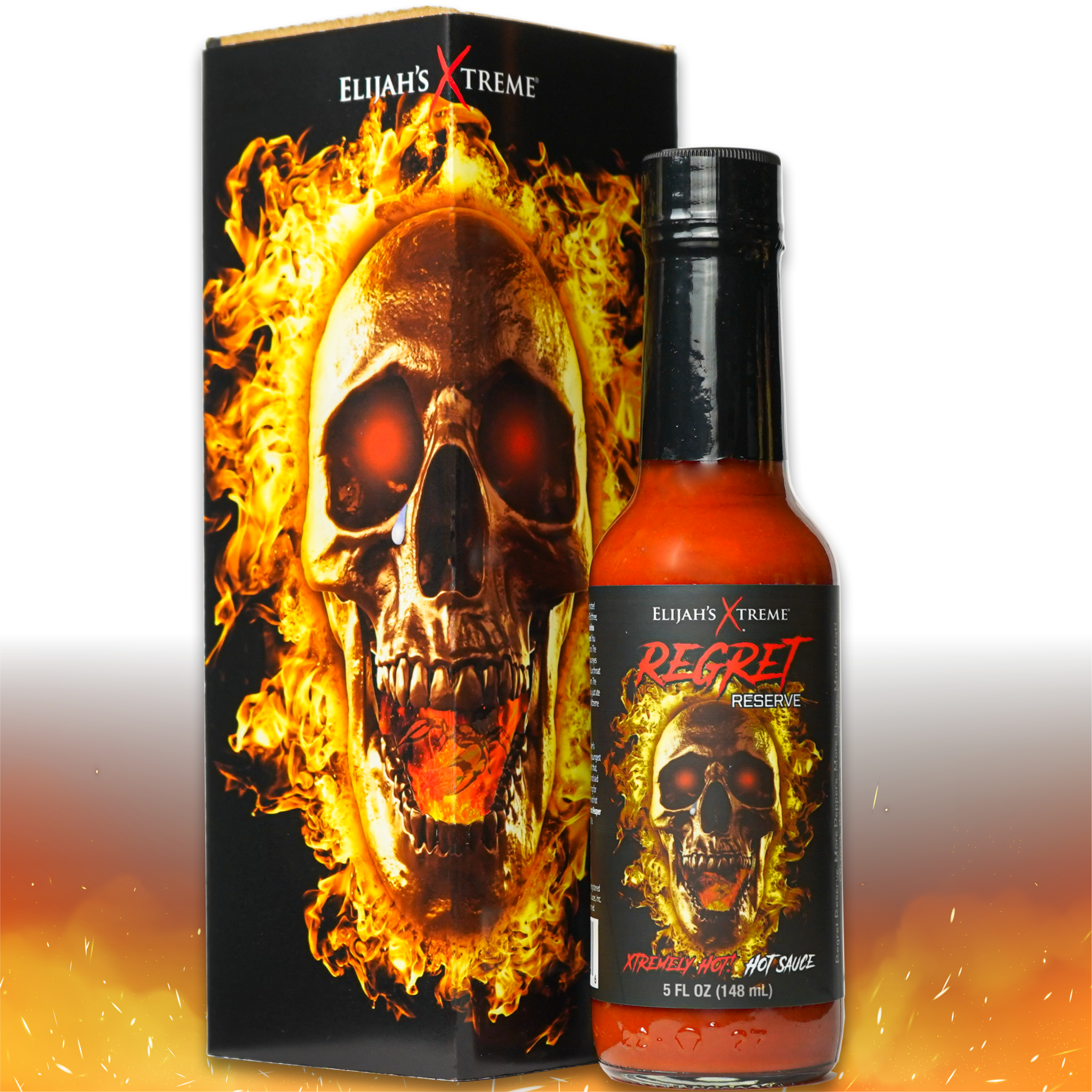 The Good Hurt Extreme Hot Sauces - Mini Skull Bottles - Set of 9